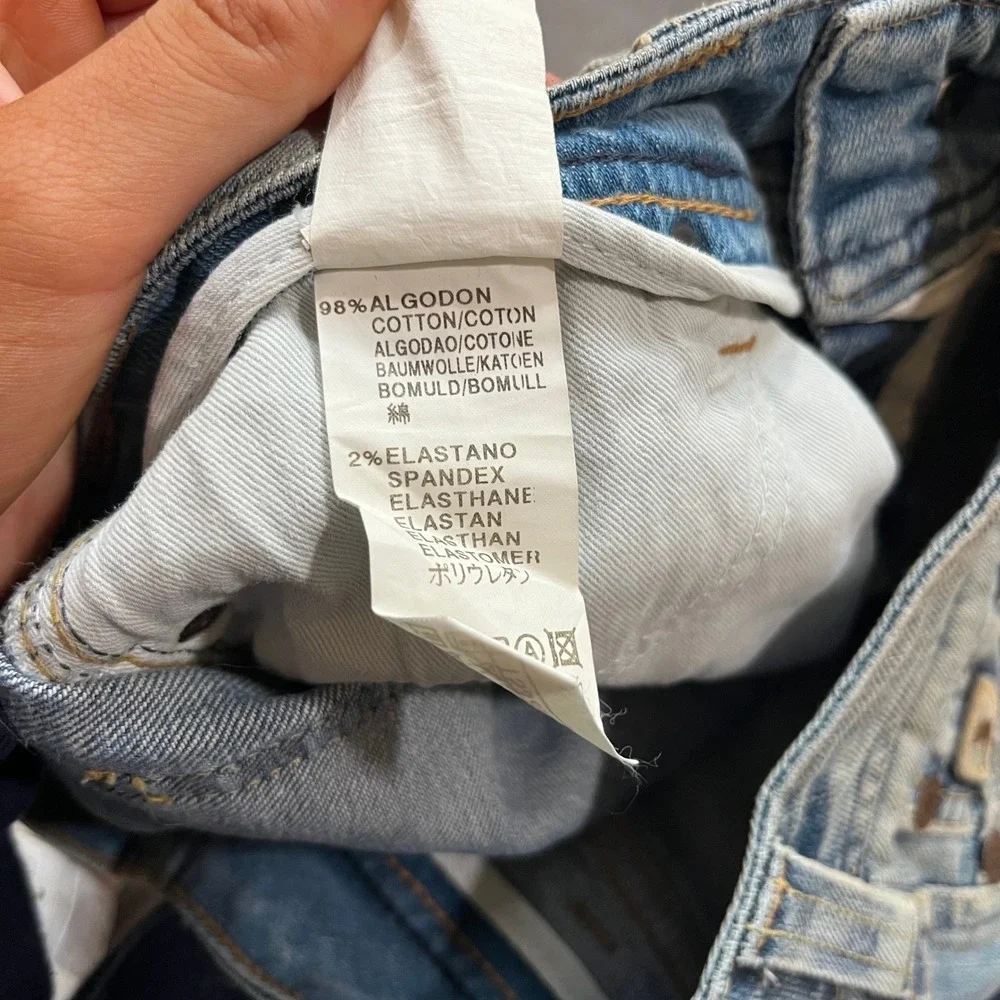 Euro VTG Y2K Denim Mini Skirt Blue Women's Jeans Skirt Y2K Low Rise Sexy‎